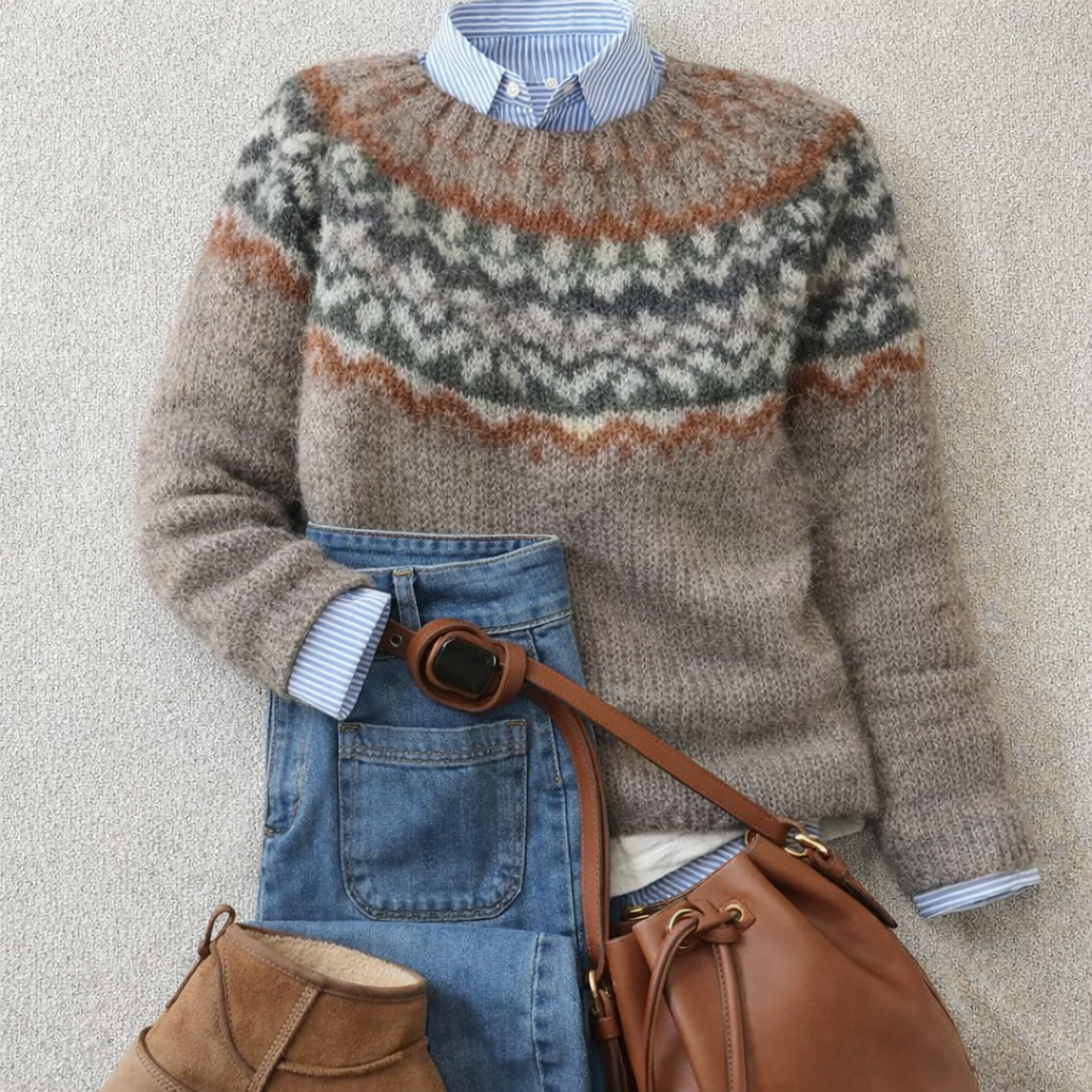 Ashley - Pull en tricot nordique
