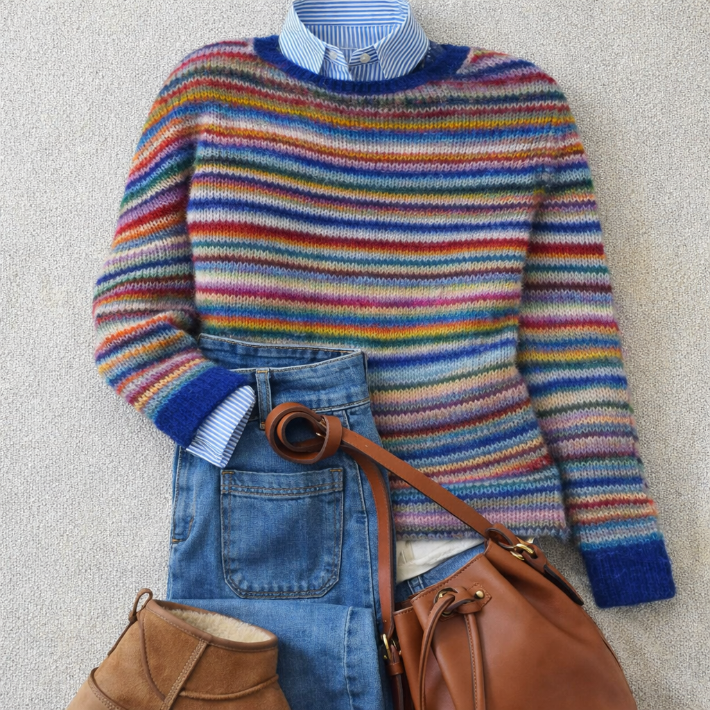 Megan - Pull en tricot nordique
