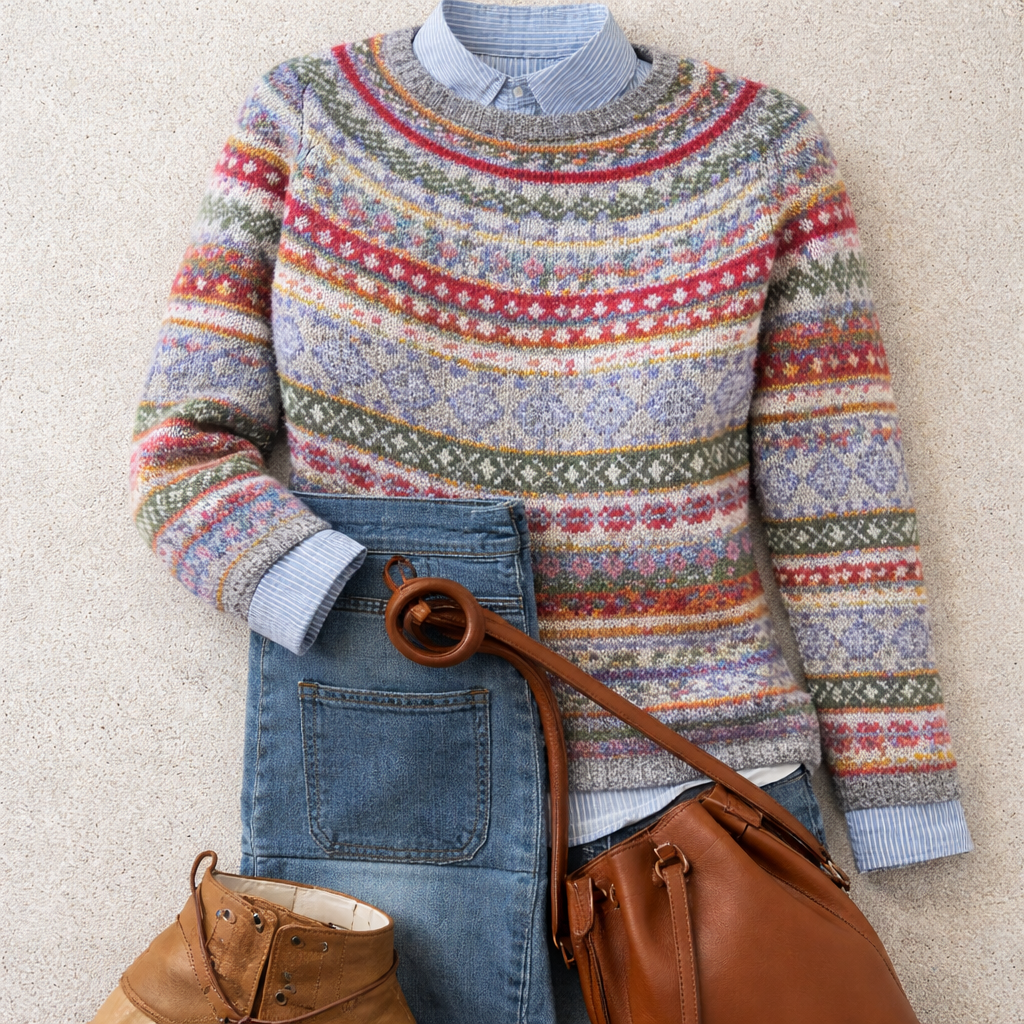 Hannah - Pull en tricot nordique