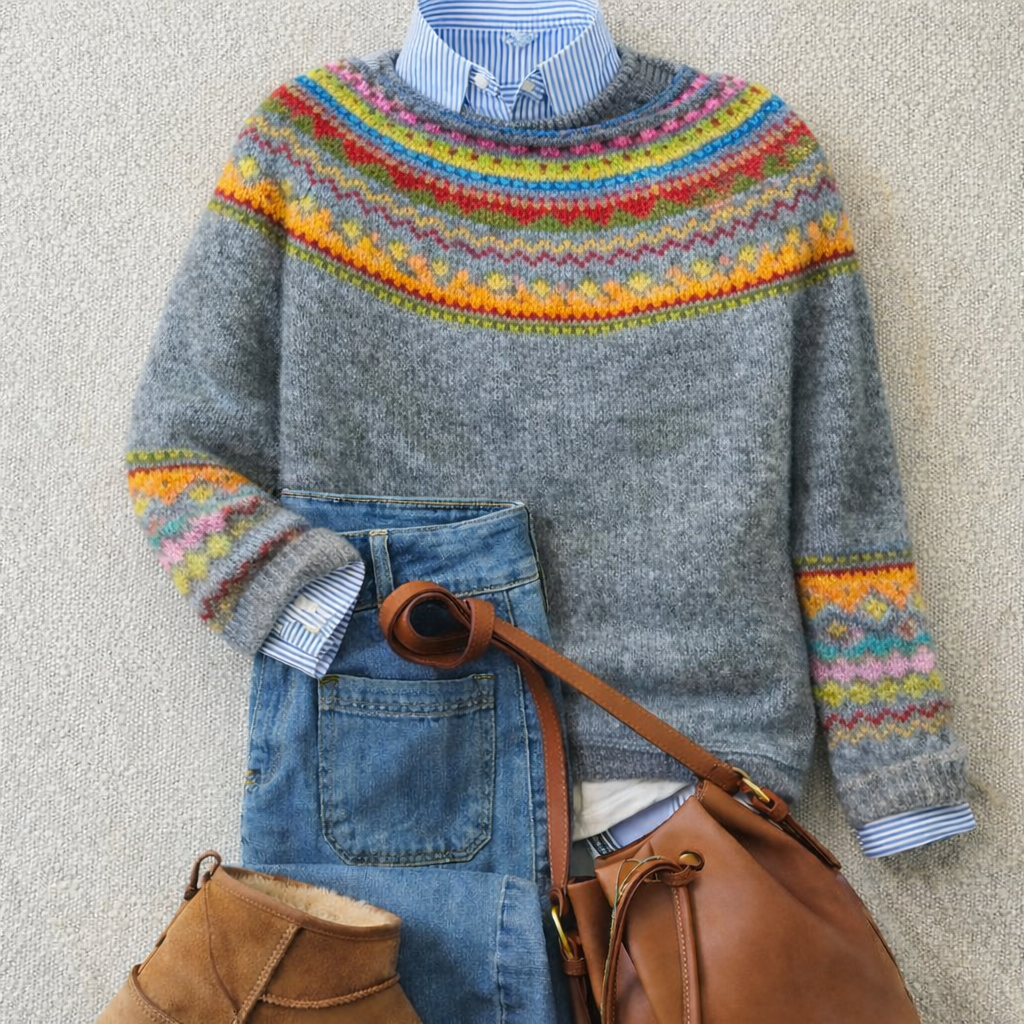 Emily - Pull en tricot nordique