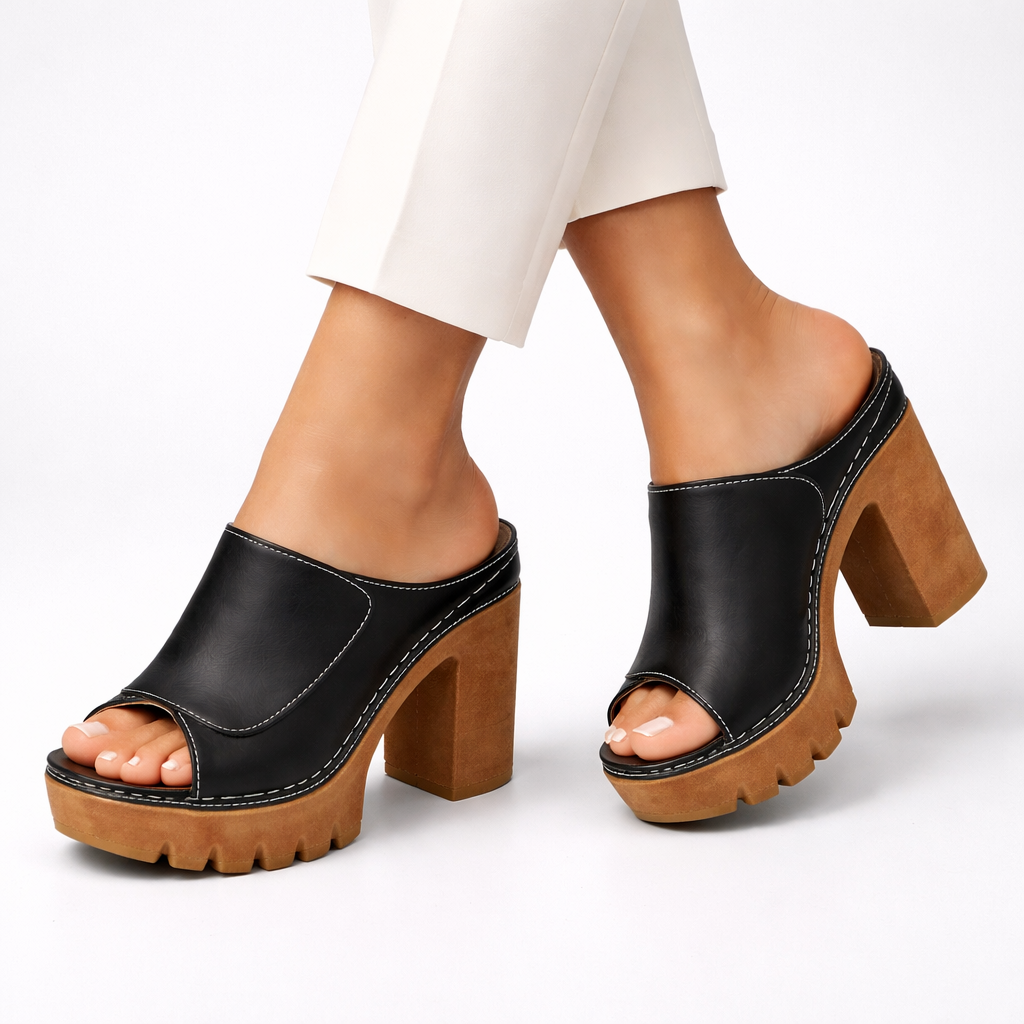 Melisande - Talons plateforme polis