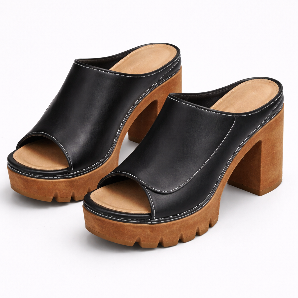 Melisande - Talons plateforme polis