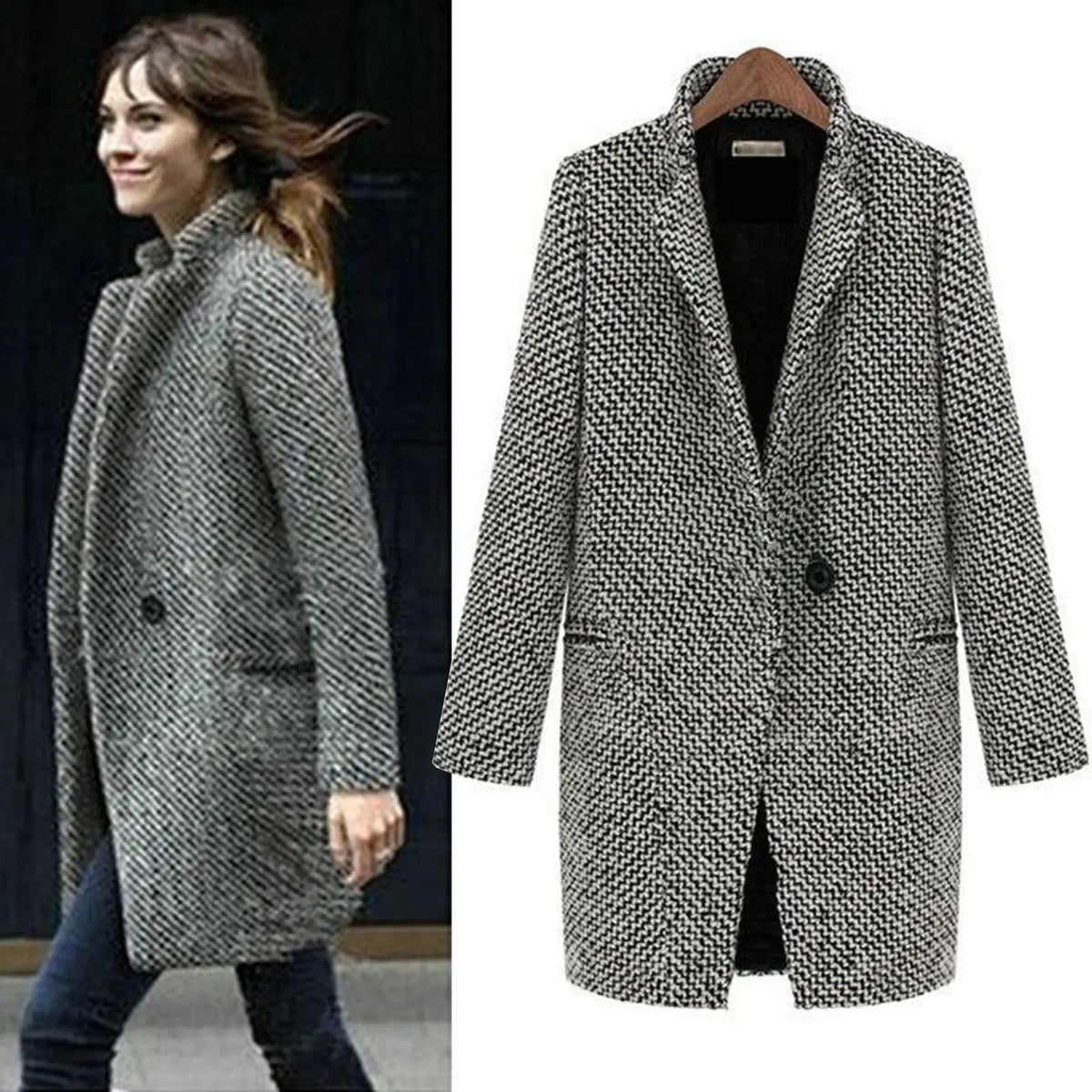 RILEY - Manteau blazer vintage
