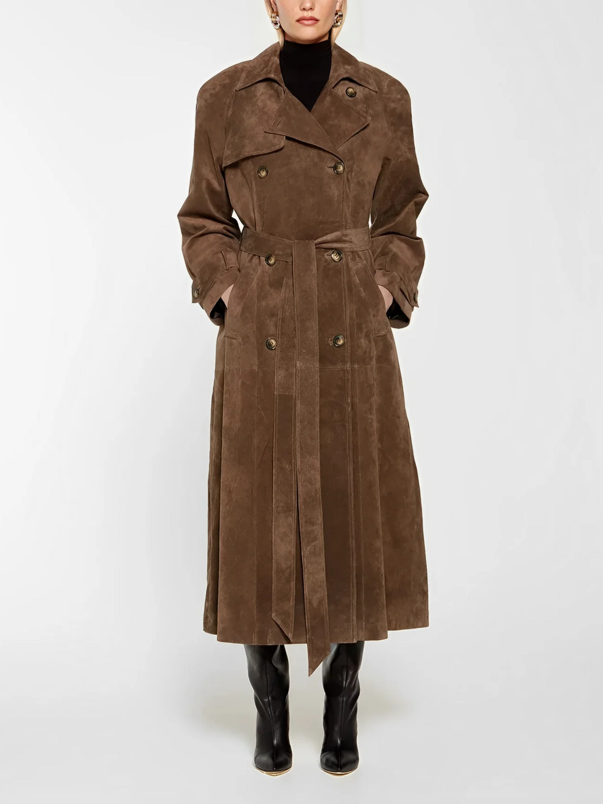 Usha - Manteau luxueux en daim