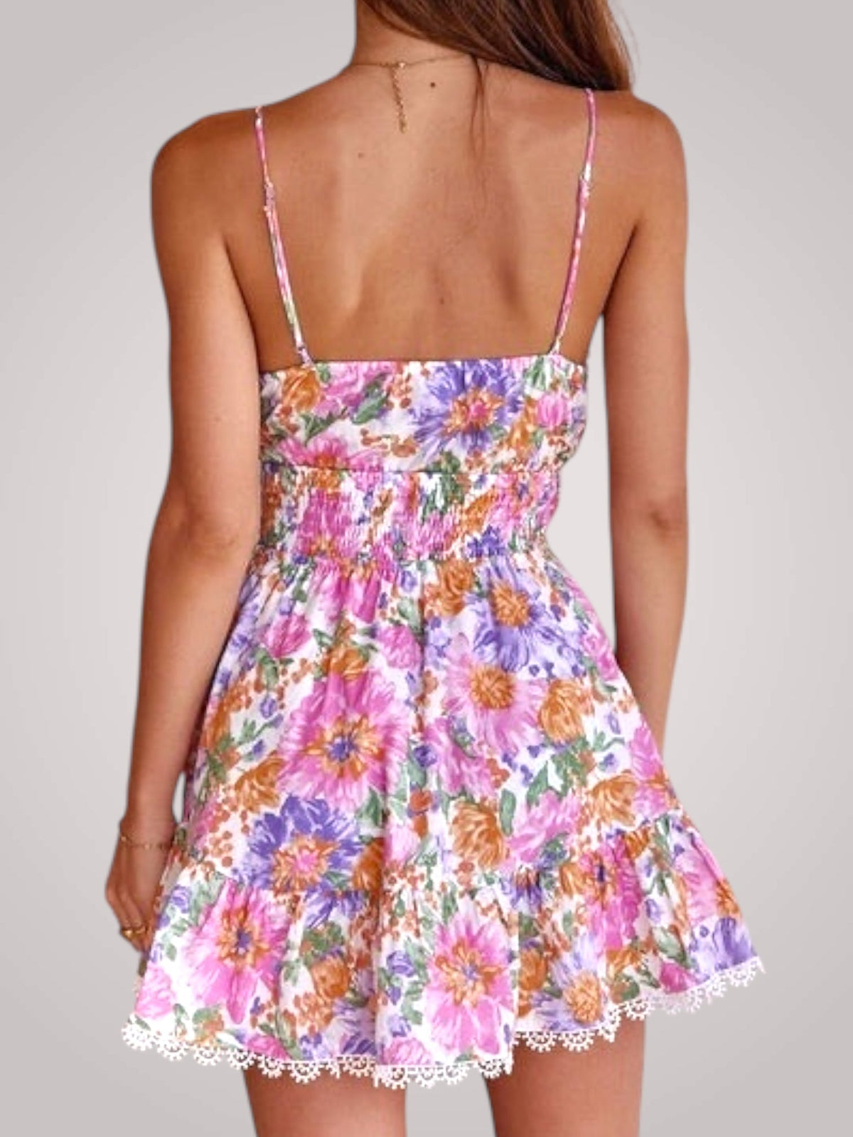 Rosie - Robe courte à fleurs