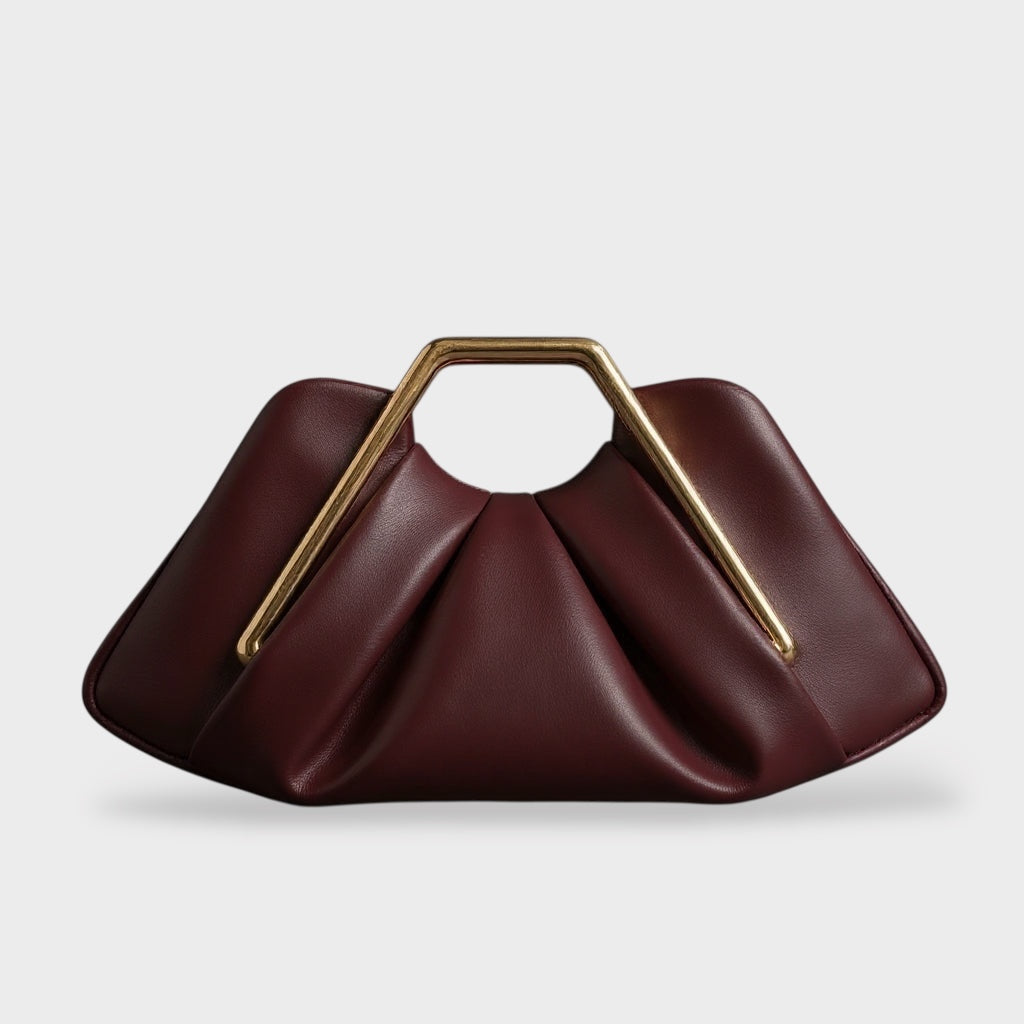 Martha - Pochette en cuir origami