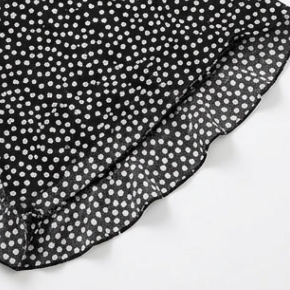 Velura - Pantalon smocké à jambe large et à volants
