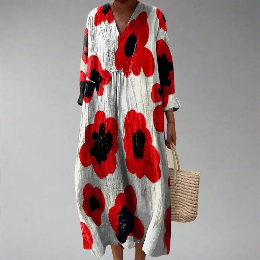 Vivienne - Robe à imprimé géométrique