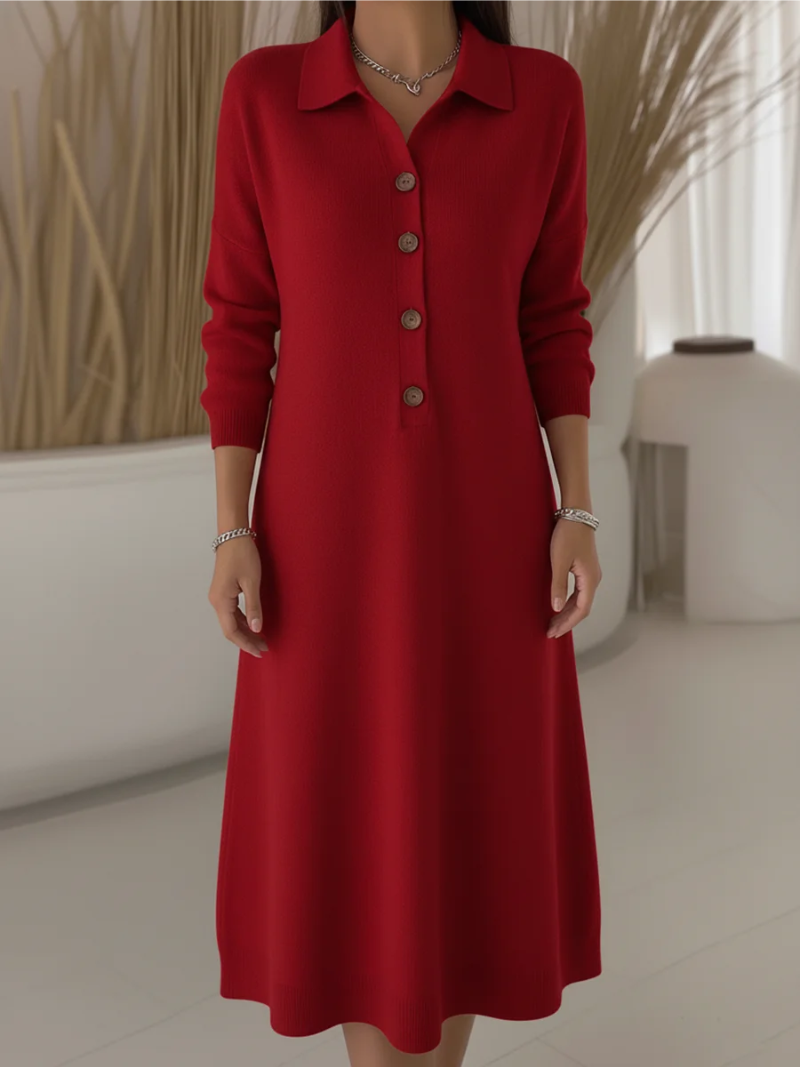 Melisande - Robe chemise longue boutonnée
