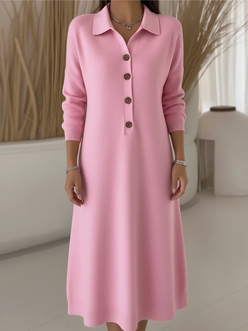 Melisande - Robe chemise longue boutonnée