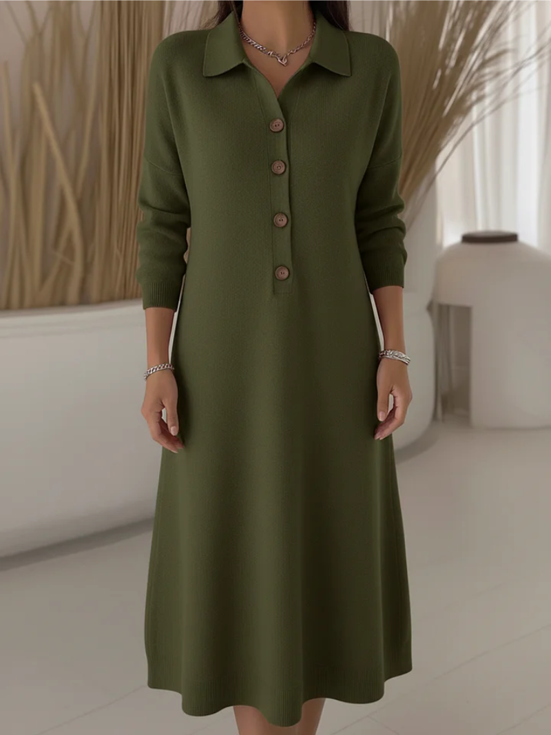 Melisande - Robe chemise longue boutonnée
