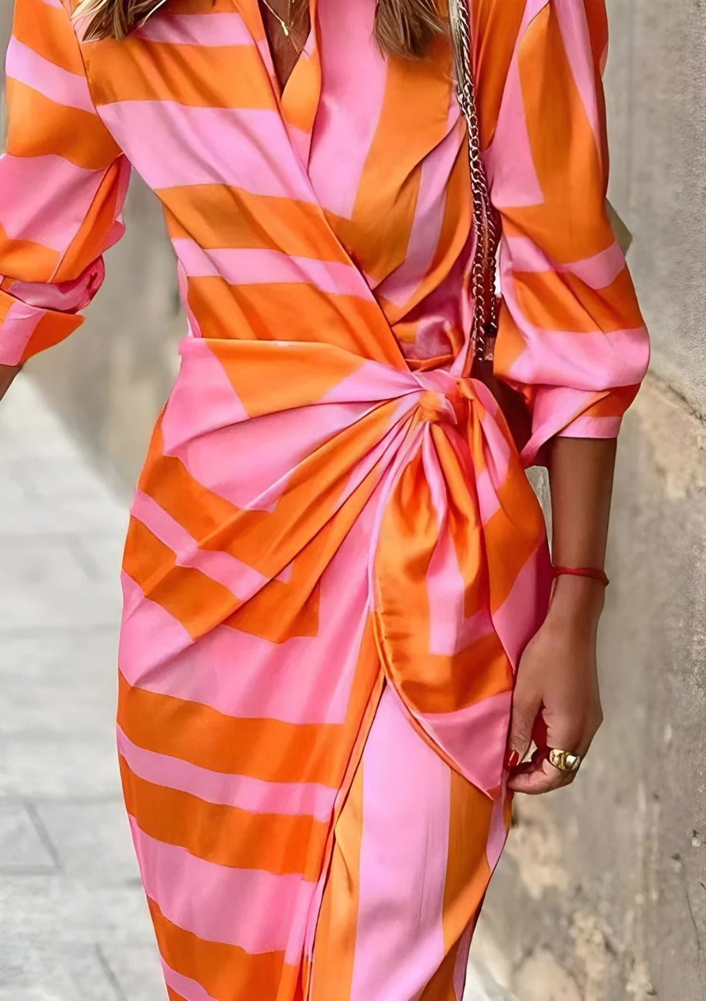 Olivia - Robe chemise cintrée à la taille