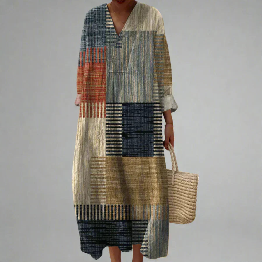 Vivienne - Robe à imprimé géométrique