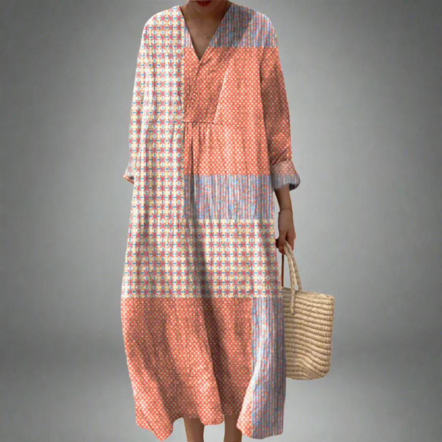 Vivienne - Robe à imprimé géométrique