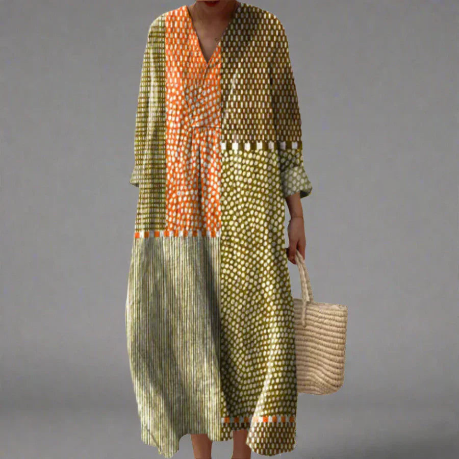Vivienne - Robe à imprimé géométrique