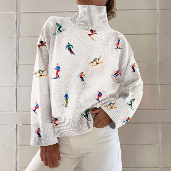 Daisy - Pull chic à col roulé
