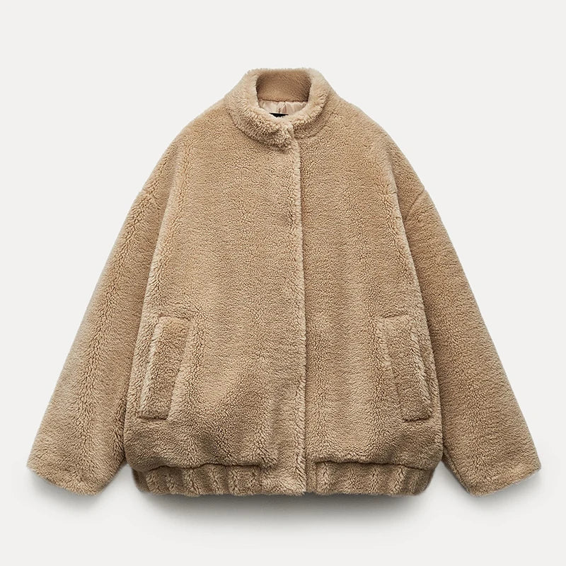Jenny - Manteau chic en fausse fourrure Teddy Bear