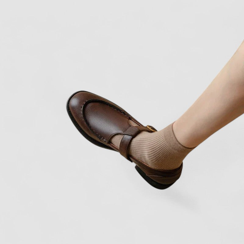 Carla - Chaussures Mary Jane orthopédiques à bout carré