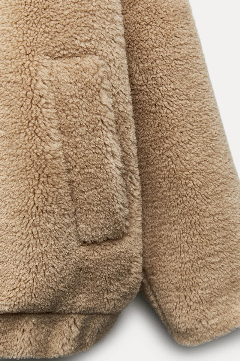 Jenny - Manteau chic en fausse fourrure Teddy Bear