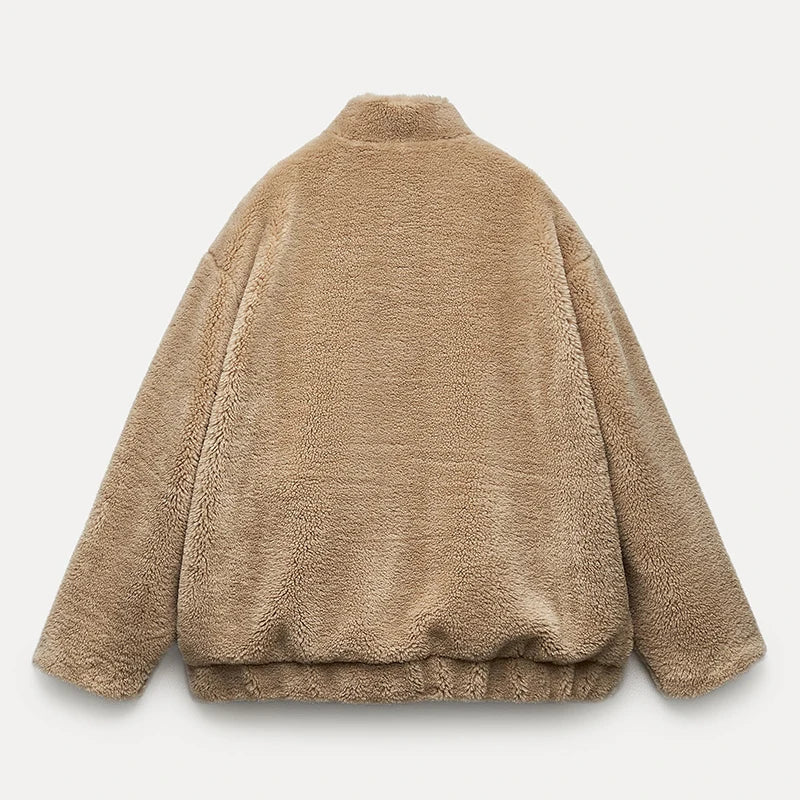 Jenny - Manteau chic en fausse fourrure Teddy Bear
