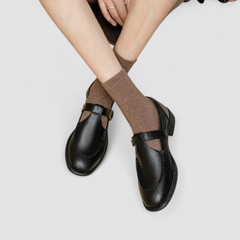 Carla - Chaussures Mary Jane orthopédiques à bout carré