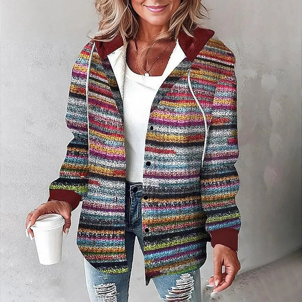 ELEANOR - Veste à capuche à carreaux