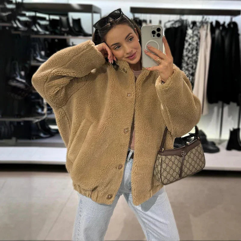 Jenny - Manteau chic en fausse fourrure Teddy Bear