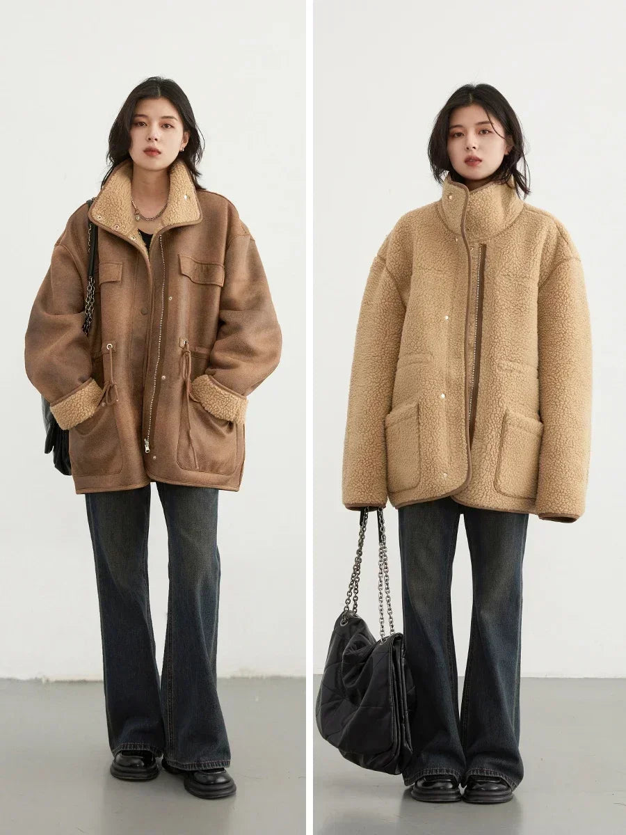 Naomi - Veste en daim doux