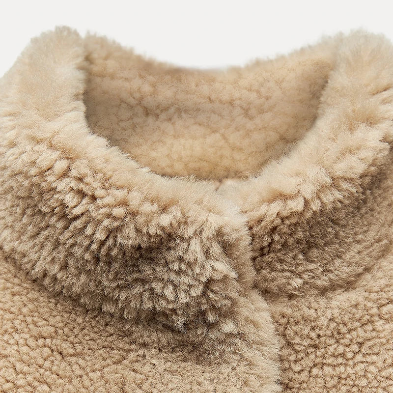Jenny - Manteau chic en fausse fourrure Teddy Bear