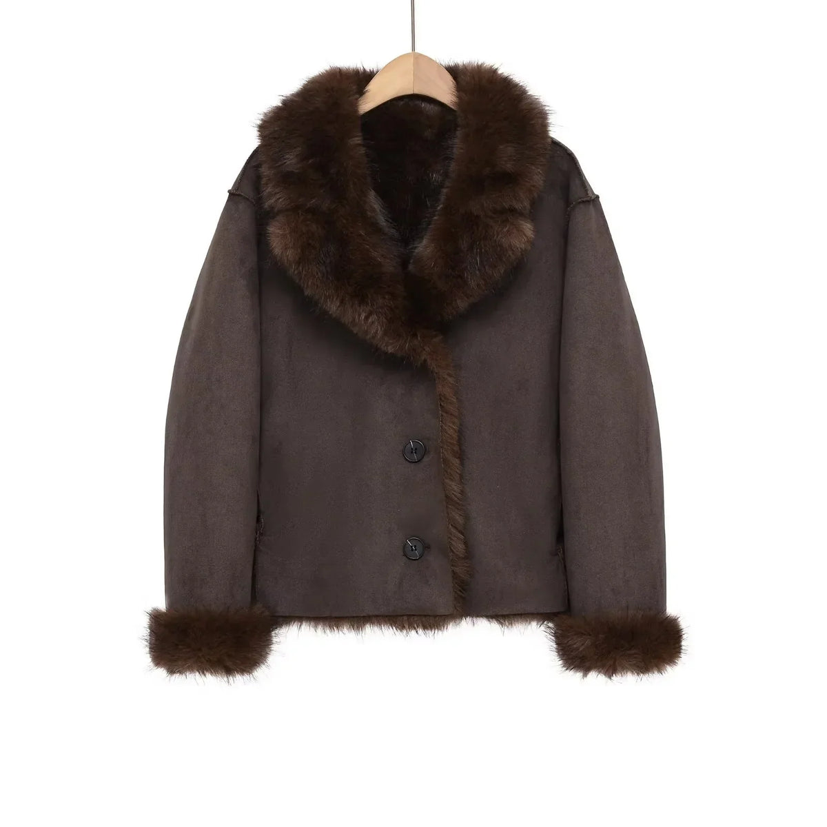 Zakia - Veste en peluche chic