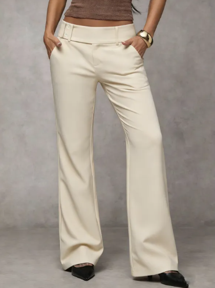 Elowra - Pantalon de costume évasé sur mesure