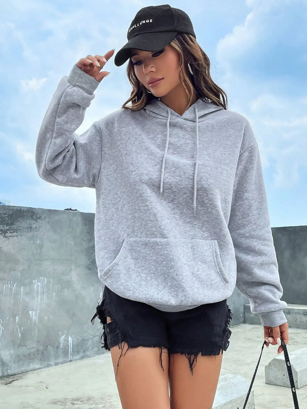 Quintessa - Sweat à capuche en coton doux