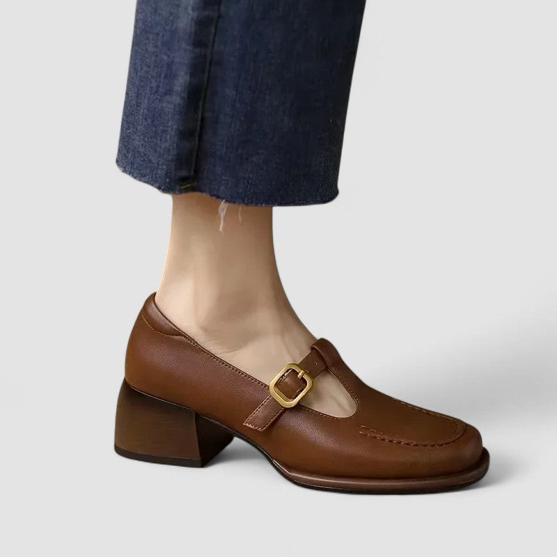 Candice - Chaussures orthopédiques Mary Jane à sangle en T