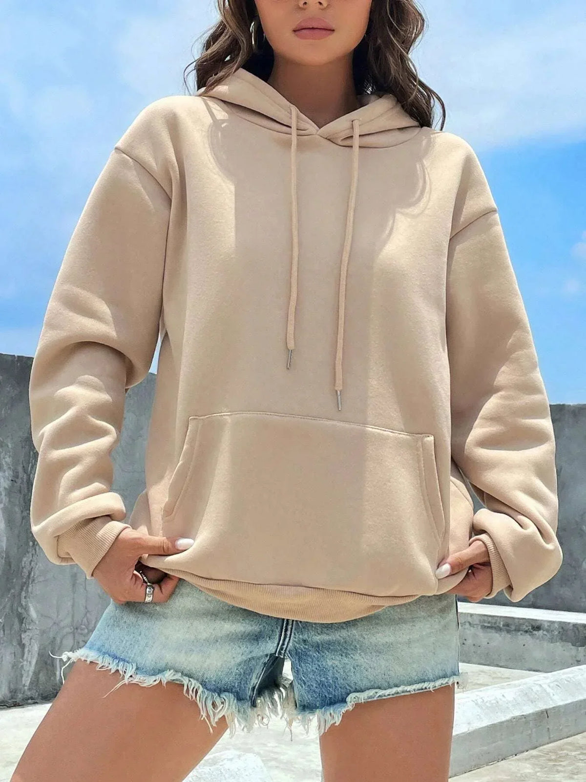 Quintessa - Sweat à capuche en coton doux