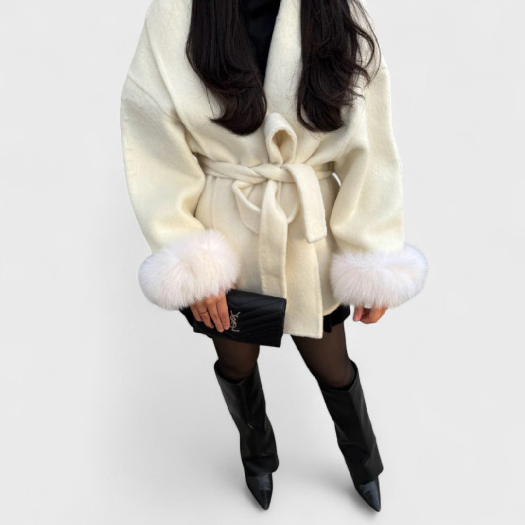 Veronica - Manteau portefeuille en peluche
