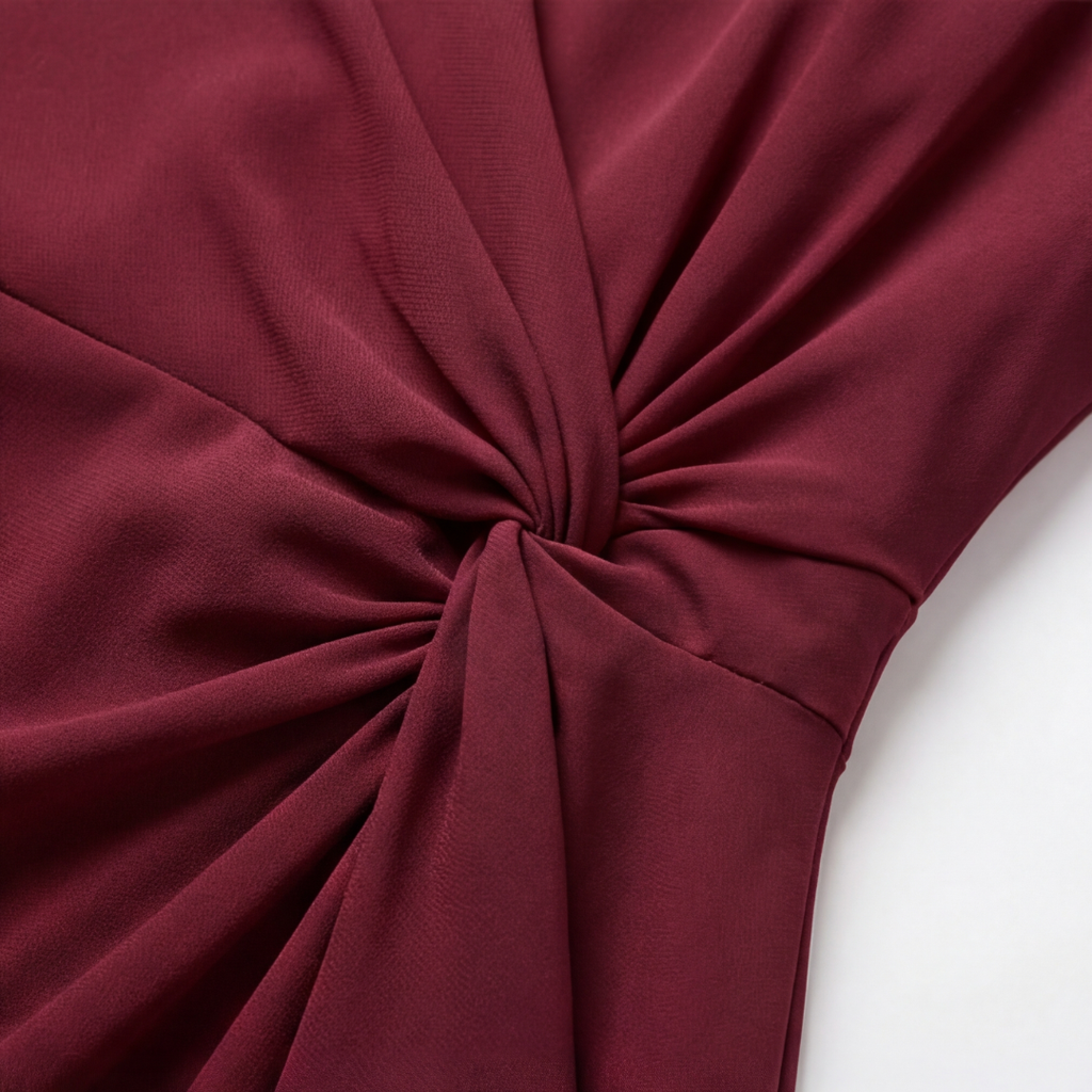 Velara - Robe froncée à taille torsadée
