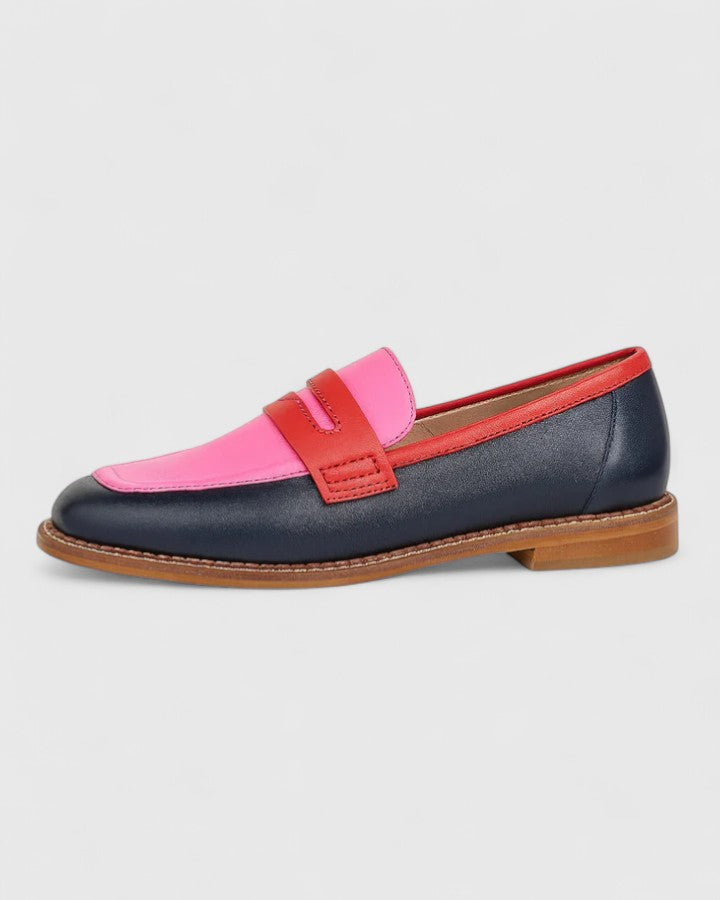 Jovena - Mocassins raffinés à talons et bride de cheville