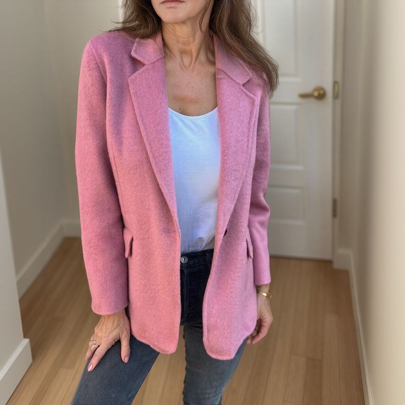 Leandra - Blazer boutonné doux