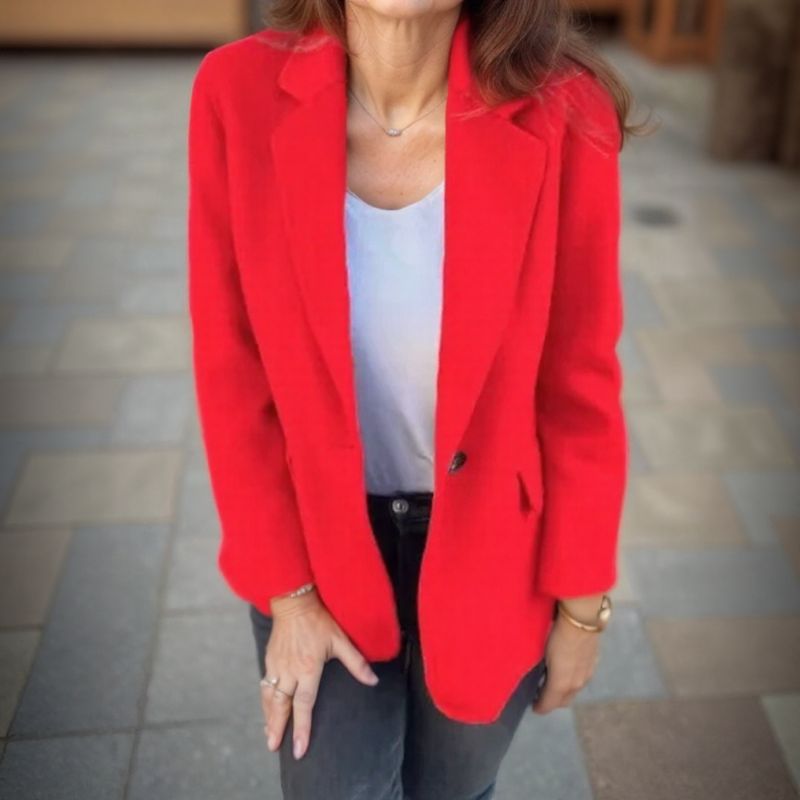 Leandra - Blazer boutonné doux