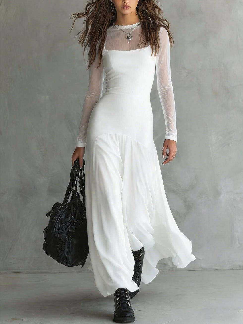 Orrila - Robe longue douce au toucher
