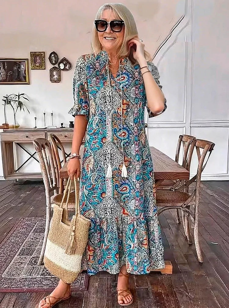 Karen - Robe longue de rêve bohème