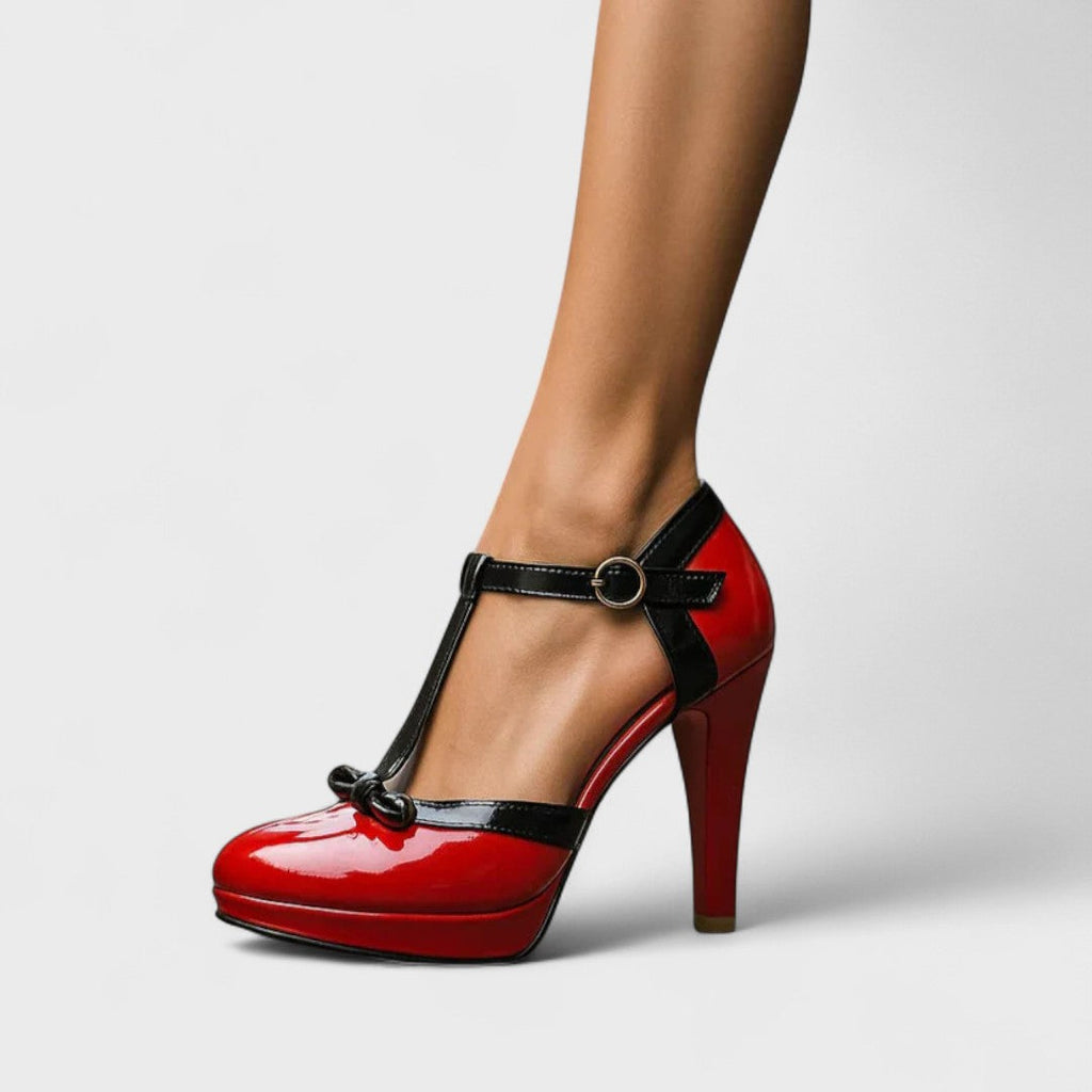 Velena - Talons plateforme à bride en T