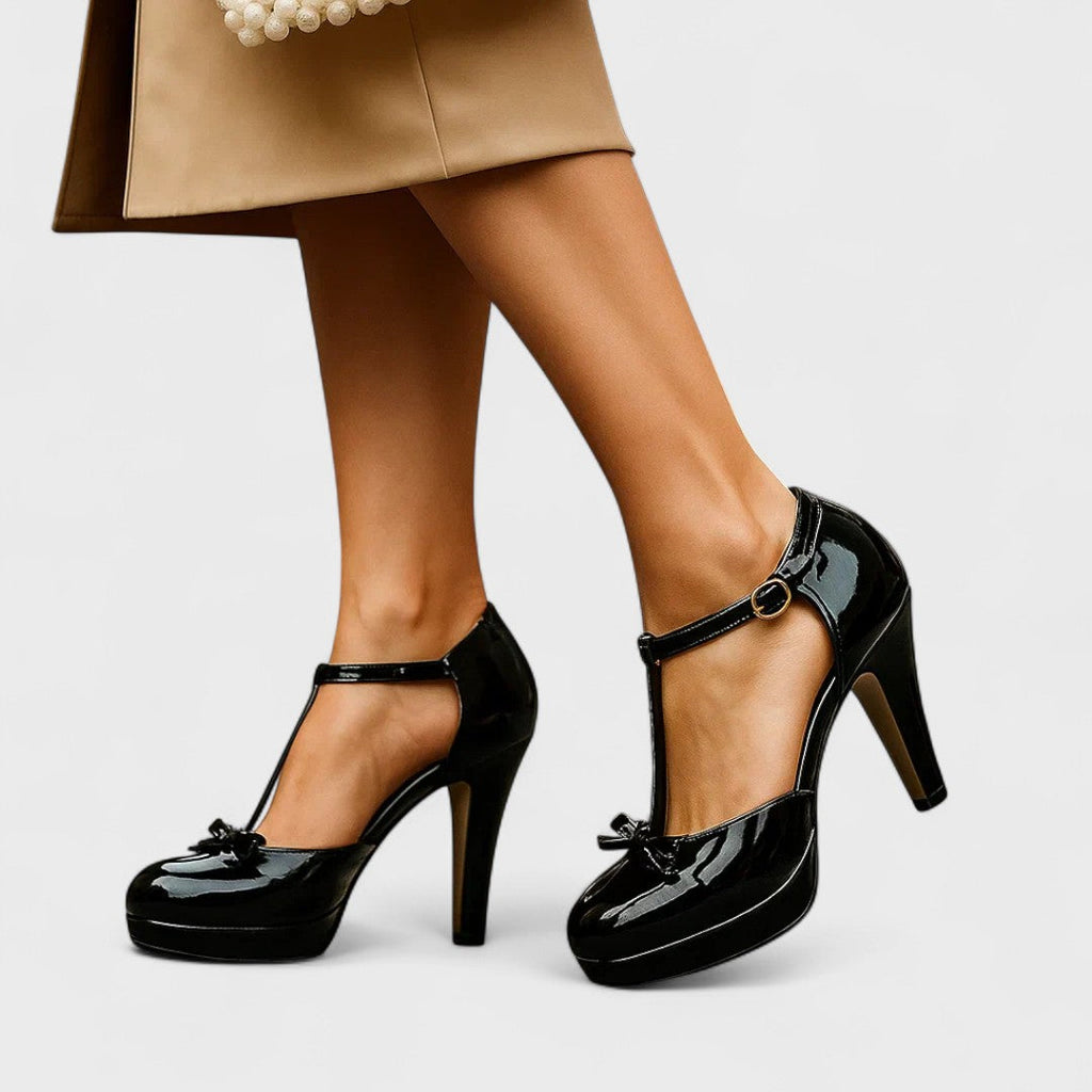 Velena - Talons plateforme à bride en T