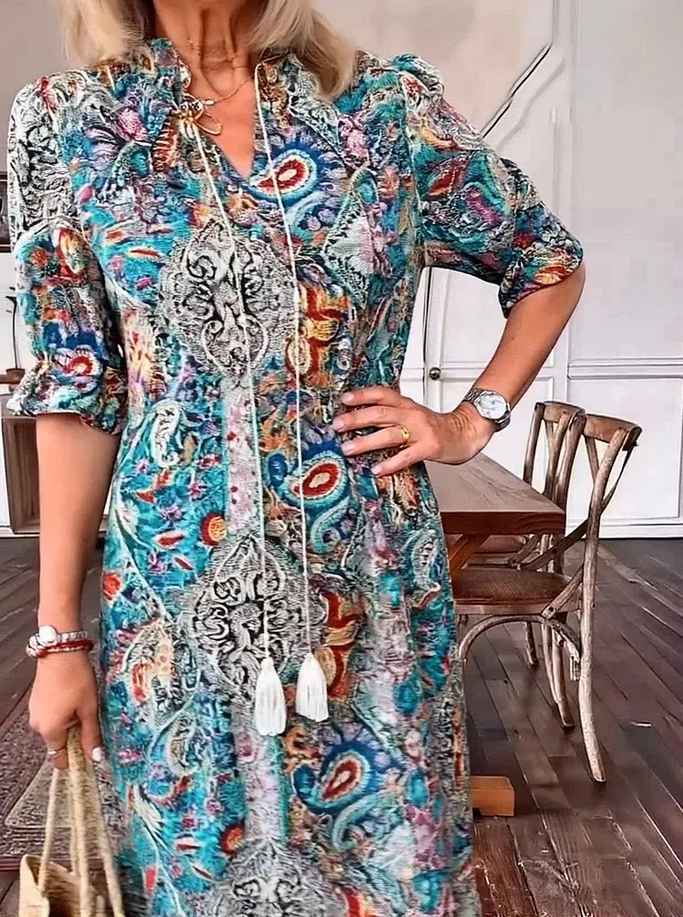 Karen - Robe longue de rêve bohème