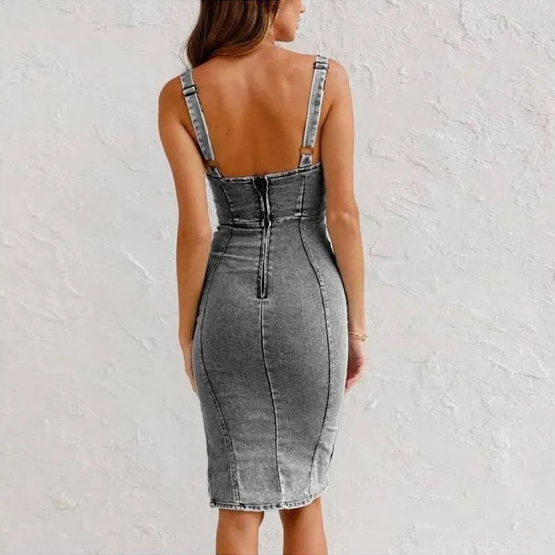 Marnie - Robe moulante en jean