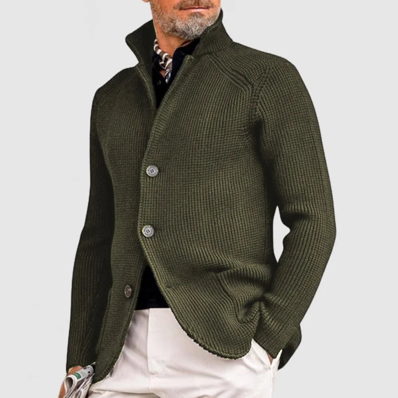 EDDIE - Cardigan à boutons en maille intemporel