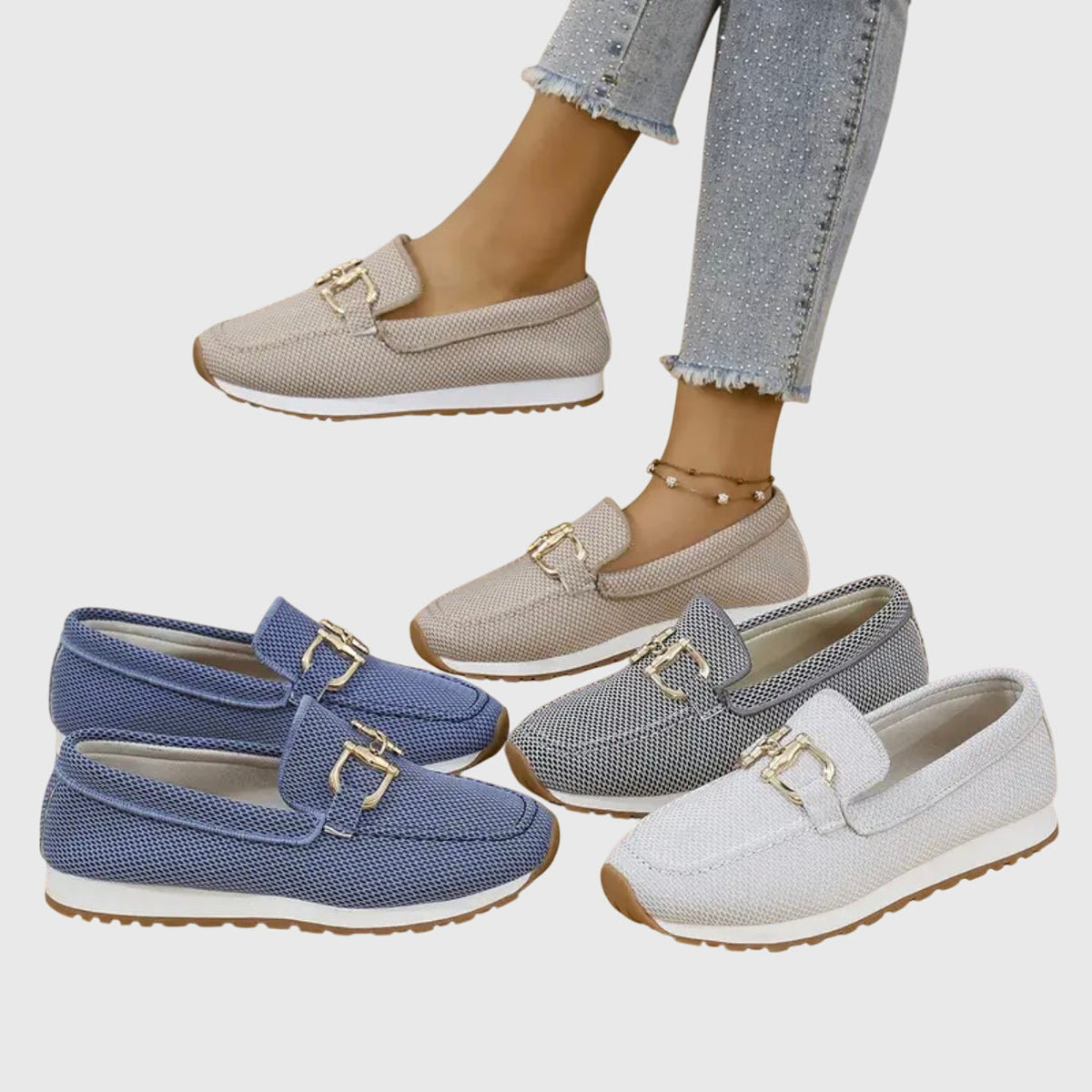 Rosamira - Mocassins à enfiler coussinés