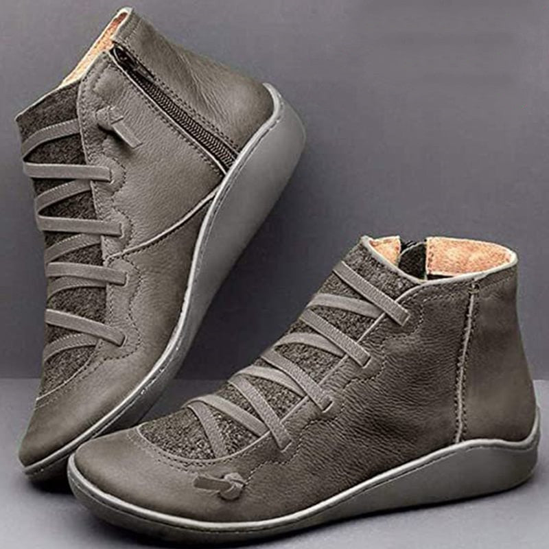 Wenora - Baskets montantes en dentelle zippée