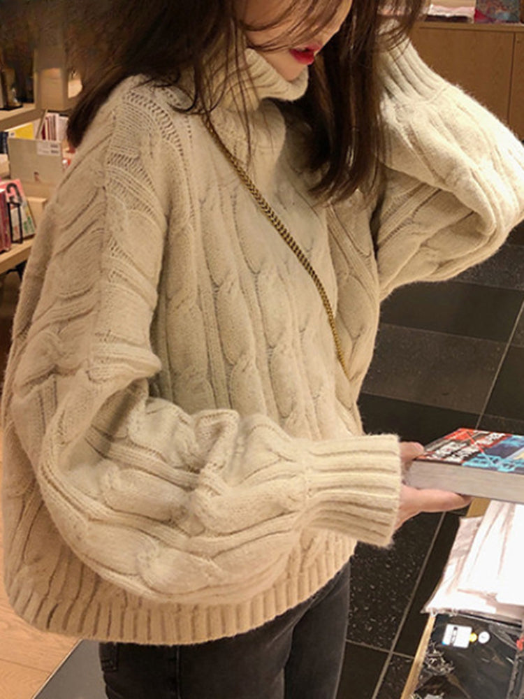 Gemima - Pull de Noël décontracté, ample et vintage