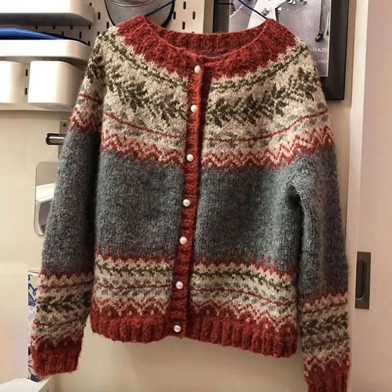 Atasha - Pull en tricot islandais